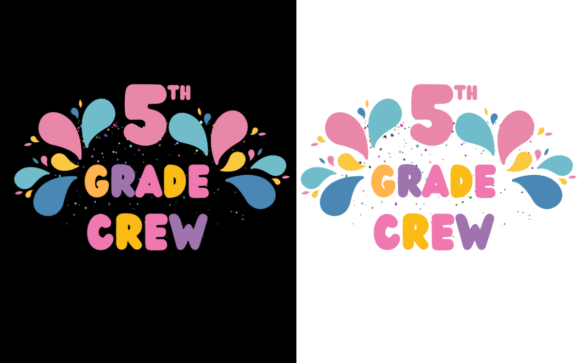 5th Grade Crew Back to School Graphics & Print Templates