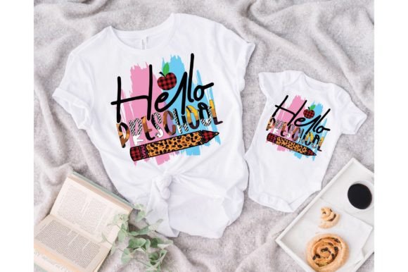 Hello Preschool PNG: Back to School Graphics for Crafts