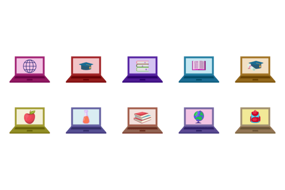 Laptop Back to School Graphics & Icons