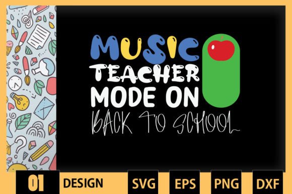 Music Teacher Mode on Back to School Graphics