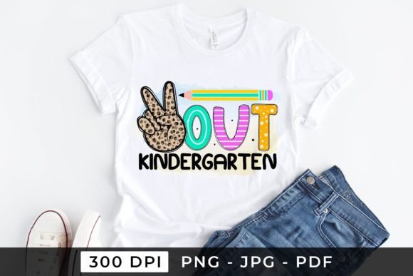 Out Kindergarten PNG: Back to School Graphics for Crafts