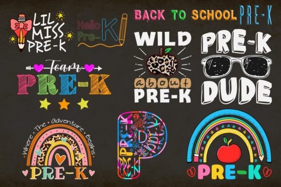 Pre-K Back to School SVG FREE Bundle: Graphics for Crafts