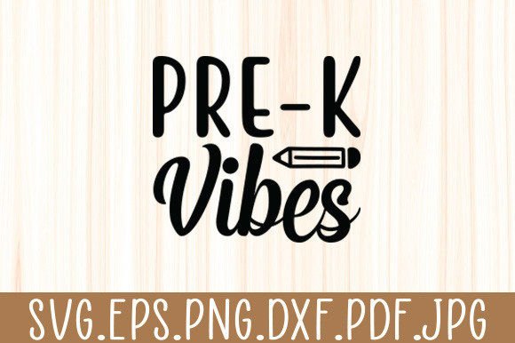 Pre K Vibes Tie Dye SVG: Graphics for Crafts & Content