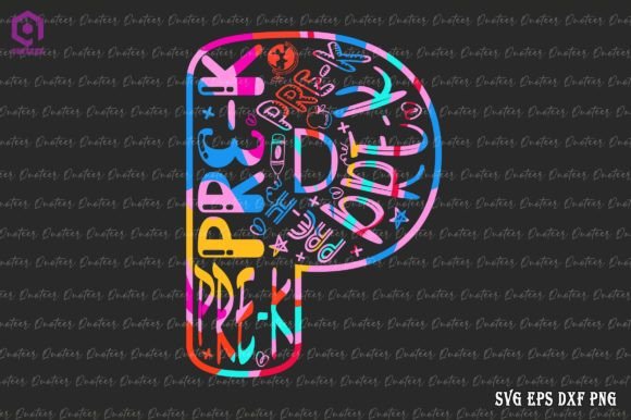 Tie Dye Typography Pre-K Back to School Graphics
