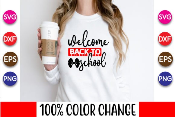 Welcome Back to School SVG Quotes Design
